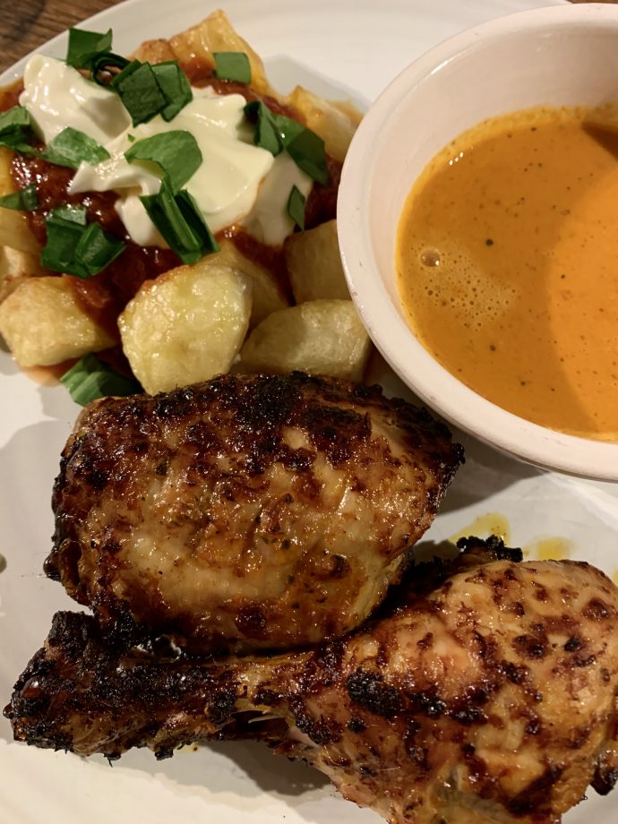 Peri Peri chicken with Patatas Bravas