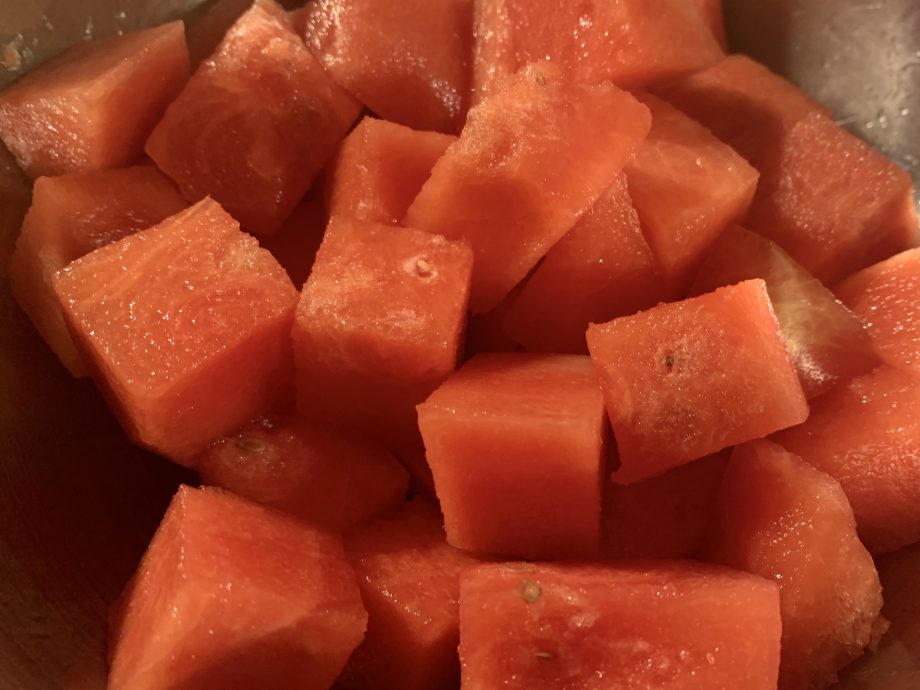Cubed Watermelon